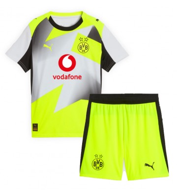 Borussia Dortmund Jobe Bellingham #7 Udebanetrøje Børn 2025-26 Kortærmet (+ Korte bukser)